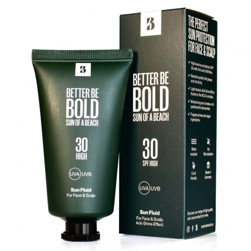 Better Be Bold Galvos ir veido kremas nuo saulės Sun Fluid 50ml