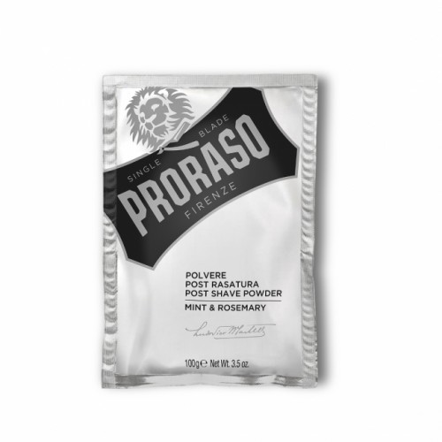 Proraso Pulveris pēc skūšanās mētras un rozmarīna smaržas 100g